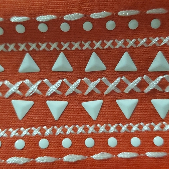 Rebecca Malone top size M Orange color brand new does not have a label - Picture 3 of 11